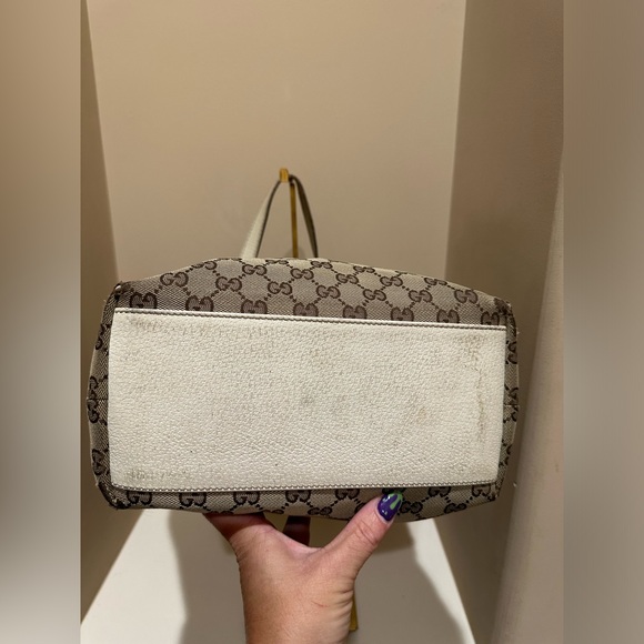 Gucci Charmy Open Canvas and Leather Mono Tote - Picture 8 of 12